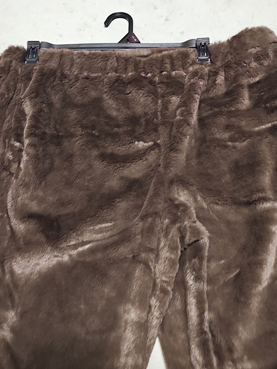 Nwt Women's Plush Jogger Pants - Brown #69 - Picture 3 of 6